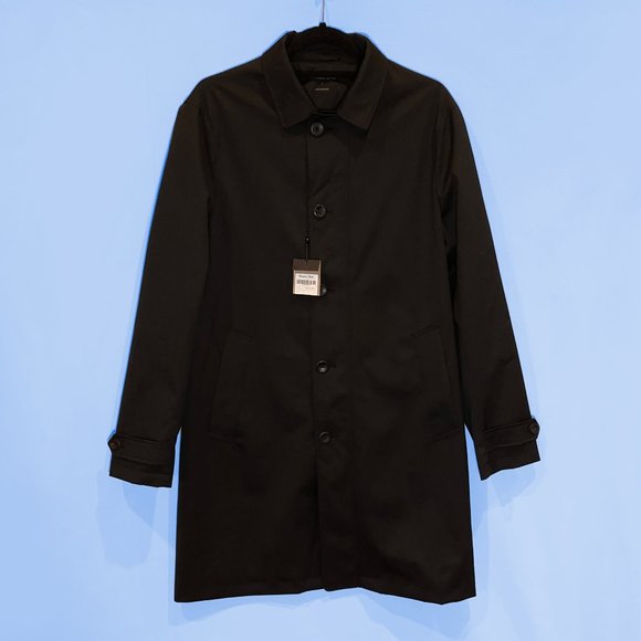 NWT Massimo Dutti Men's Trench Coat, Wool Blend, Waterproof - Picture 1 of 10